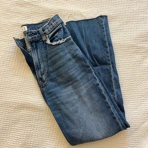 abercrombie the ankle straight ultra high rise